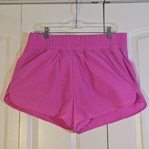 Victoria's Secret PINK Shorts Size L Active Logo Bright Pink Barbiecore Sporty
